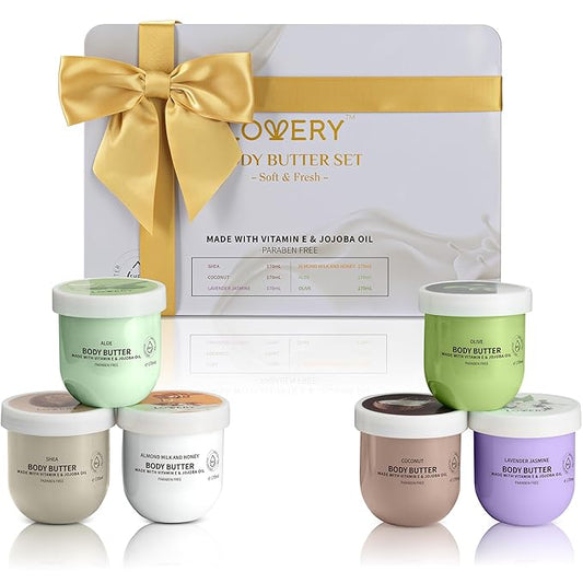 Christmas Gifts for Women - Skincare Gift Set Self Care Gifts for Women - Whipped Body Butter Scented Body Lotion Set - 36oz, Shea Butter Lotion Moisturizing Cream, Mom, Grandma Gift Box