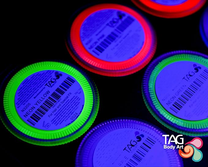 TAG Professional Face & Body Paint Neon Palette 6 x 10g