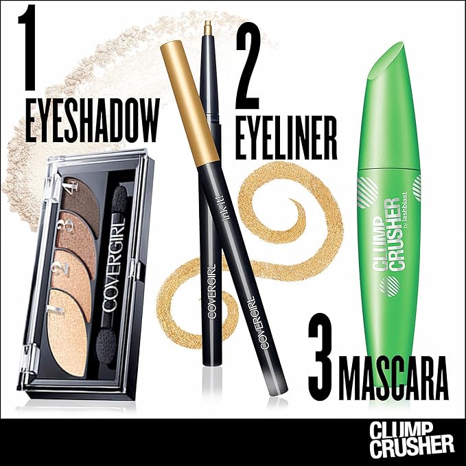 COVERGIRL Clump Crusher Mascara, 20X More Volume, Double Sided Brush, Long-Lasting Wear - 815 Brown (Pack of 1)