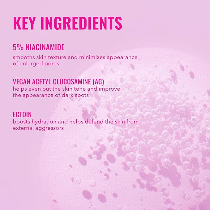 Good Molecules 5% Niacinamide Serum With Ectoin - Ultra Hydrating Serum to Target Enlarged Pores, and Acne - Moisturizing, Pore Minimizer for Face - Skin Care