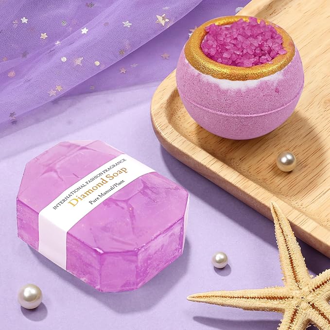 Birthday Gifts for Women, Gift Baskets for Women, Self Care & Get Well Soon Gifts, Lavender Relaxing Spa Gift Baskets, Unique Gift Baskets for Mom Girlfriend Sister Wife Grandma