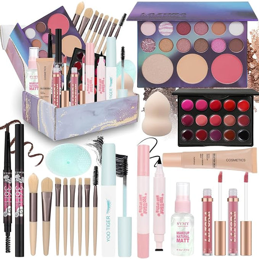 Makeup Kit Make Up Gift Set for Girls Makeup Set for Teenagers, Makeup Full Kit for Beginners & Professionals Travel Makeup Set for Teens & Adults