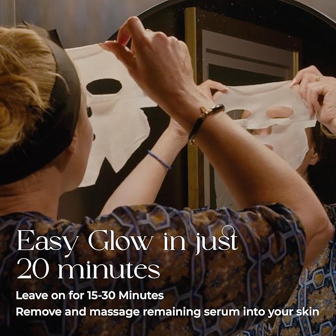 LúmEnvy Glass Skin Hydration Mask | Salmon DNA (PDRN) & Centella Collagen Face Mask - Deep Hydration, Pore Refining, Brightening & Firming Bio-Cellulose Facial Sheet for Radiant Glow