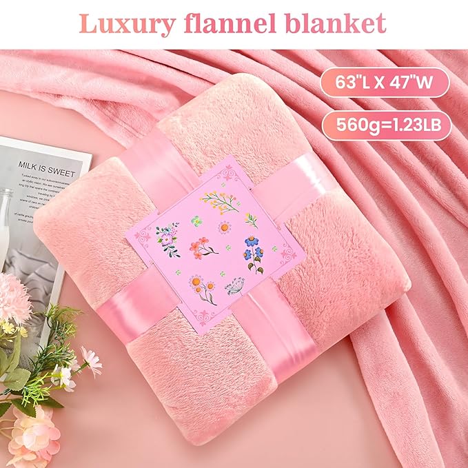 Luxury 10-Piece Gift Basket, High-End Spa Set, Birthday Gifts, Mother'S Day/Christmas/Valentine'S Day/Anniversary Gifts Exclusively for Women, Including Blankets, Tumbler, and Scented Candles.
