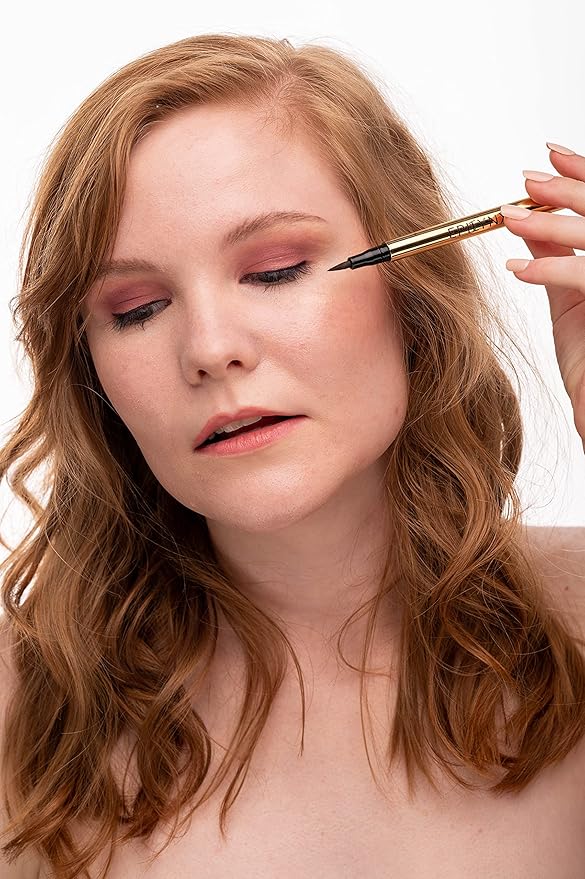 Waterproof Eyeliner - Smudge-Proof Liquid Eyeliner Pen with Precision Tip for Smooth, Long-Lasting Application - Vegan, Hypoallergenic & Gluten-Free Eye Liner - 2mL Brown