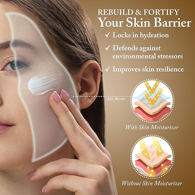 Peptide Face Moisturizer with Collagen Peptides & Natural Oils - Hydrating Cream with Vitamin B5, Aloe Vera & Organic Botanicals for Daily Skin Care - Nourishing Formula for All Skin Types