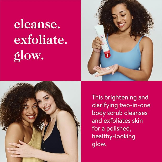 good.clean.goop beauty The Body Facial Exfoliating Scrub | Body Exfoliant & Cleanser for Glowing Skin | AHAs, Grape-Seed Exfoliant & Avocado Fruit Oil | Dead Skin Remover | Cruelty-Free & Vegan | 5 oz