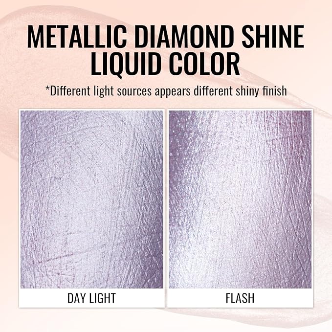 Oulac Pink Metallic Lipstick for Women, Pinky Purple Long Lasting Lip Color, Lightweight Oil Base Formula,Waterproof, No Transfer, also for Eyeshadow, Vegan MD02