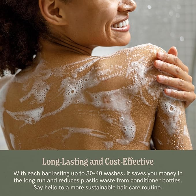 J·R·LIGGETT'S Hair Conditioner Bar, Plant Based Ingredients, Zero Waste Biodegradable, Sulfate & Cruelty Free, Leaves Hair Healthy, Clean, Soft and Conditioned, Eco Friendly Set of Three 1.75oz