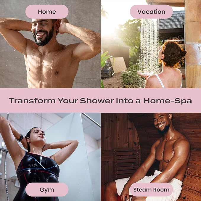 Body Restore Shower Steamers Aromatherapy 15 Pack - Birthday Gifts for Women, Men, Travel Essentials, Stress Relief, Relaxation, Self Care - Rose