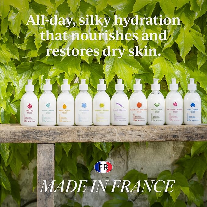 Provence Sante Body Lotion - Ultra Hydrating Moisturizer - Anti-Aging Cream for Dry Skin - Nourishing Apricot Scent - Made in France - 10.2 Oz