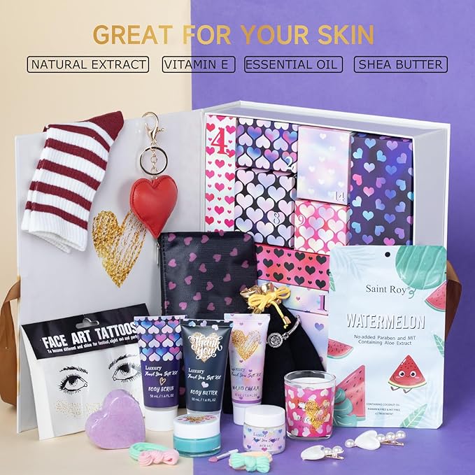 Thank You Gift Box for Women - Unique Spa Experience, Spa Gifts Bath and Body Gift Basket Mothers Day Gifts Unique Birthday Mother's Day Thank You Gift, Best Friend, Self Care Gift for Mom