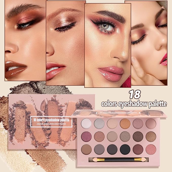 Makeup Kit for Women Full Kit Makeup Sets for Teenagers Makeup Gift Set for Women Teen Girls Includes 18 Colors Eyeshadow Palette Foundation Make Up Sets for Beginners