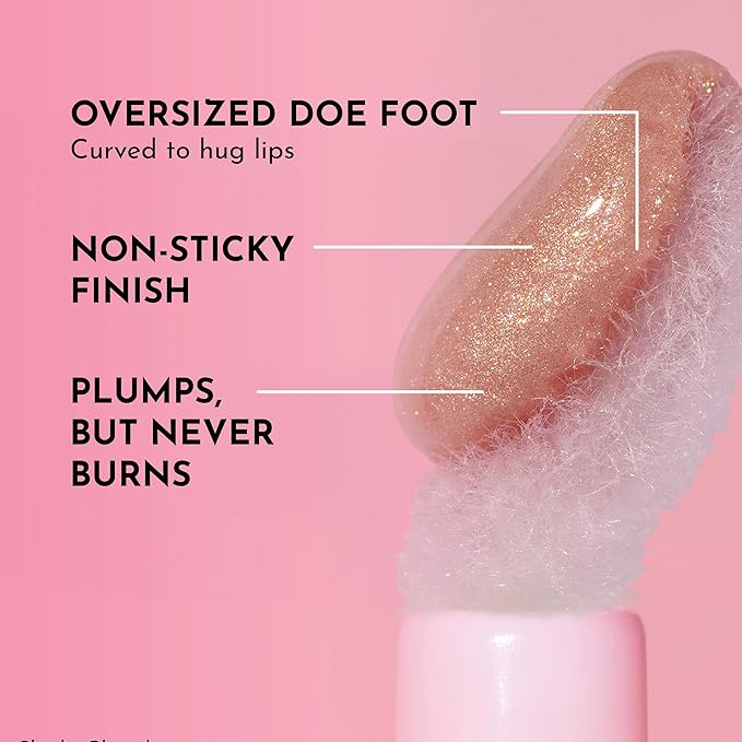 Lawless Forget the Filler Lip Plumping Line Smoothing Gloss - Glazed - Premium Volumizing Lip Gloss with Natural Ingredients Designed to Plump, Firm, and Hydrate Lips 0.11 oz