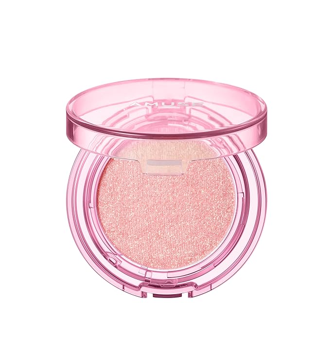 Amuse SEOUL Face Diamond Pink Diamond Highlighter | High Glossy Face Illuminator Powder, Highlighter Makeup, Shimmer Glow, Rose & Gold Glow Illuminator, Cruelty-Free & Vegan (4.7g)