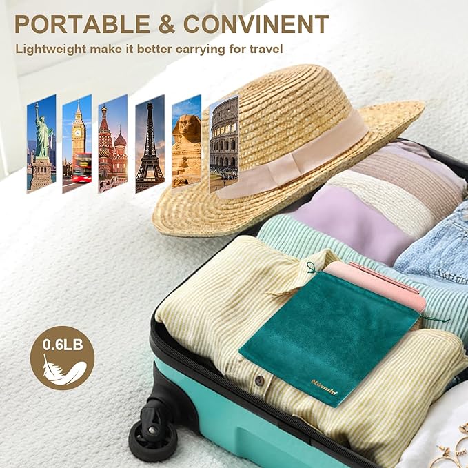 Mocado Travel Makeup Mirror with Light, 1x/10x Magnifying Mirror with Light, 3 Colors Lighted Magnifying Mirror, 2000mAh Rechargeable Lighted Makeup Mirror, Memory Function (Arched-Rose Gold)