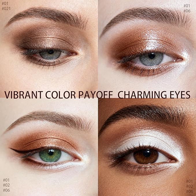 Matte Cream Eyeshadow Stick, Waterproof Eye Shadow Stick, Long-Lasting and Blendable High Pigmented Single Eyeliner Makeup for Women, 1 Caramel