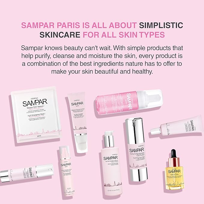 Sampar So Much To Dew Midnight Mask - Overnight Re-plumping Mask with Hyaluronic Acid - Hydrates & Restores Skin - All Skin Types - Cruelty-Free Paris Beauty - Rejuvenates & Moisturizes (1.7 oz)