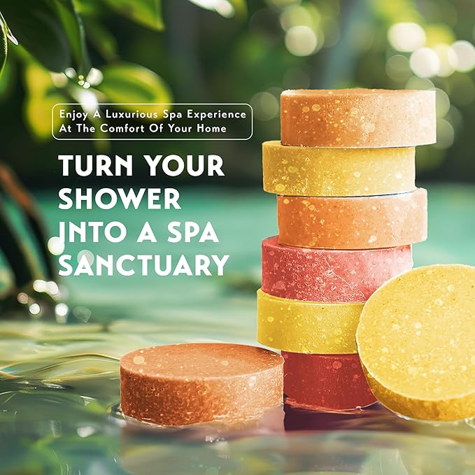 Shower Steamers Aromatherapy - Birthday Gifts for Women - Shower Bombs Aromatherapy, Spa Day Essentials, Relaxation Spa Gifts - Self Care Unique Gifts for Women and Men (Citrus 18 Count)