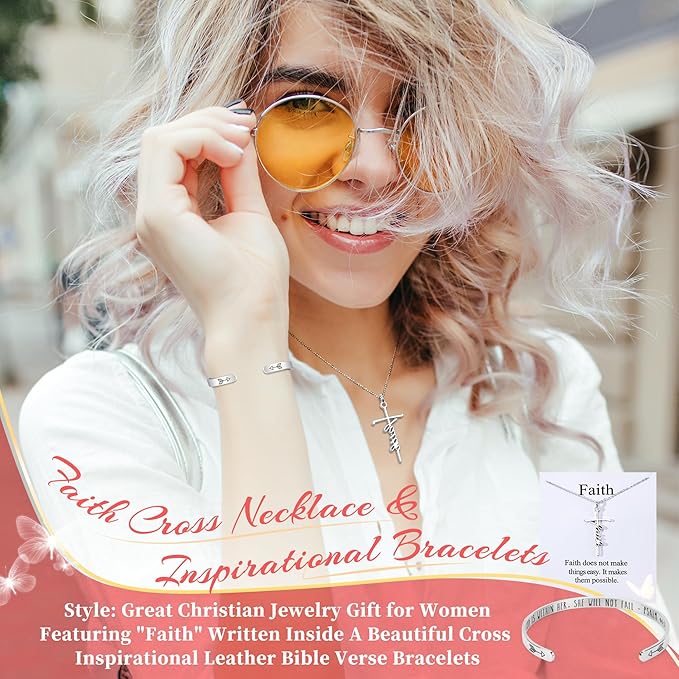 Fortuning's JDS 13PCS Christian Gifts for Women Faith, Pink Birthday Gifts for Women, Inspirational Gifts,Self Care Gifts Get Well Soon Gifts Basket, Care Package for Mom Wife Her Sister Best Friends