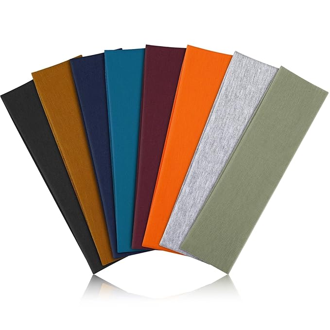 Headbands for Women Non Slip - 8 Pcs Head Bands Gifts for Woman Soft Comfortable Elastic Hair Band for Yoga Workout Sport Mothers Day Gifts for Mom Christmas Gift for Women Grandma Adults Stuffers