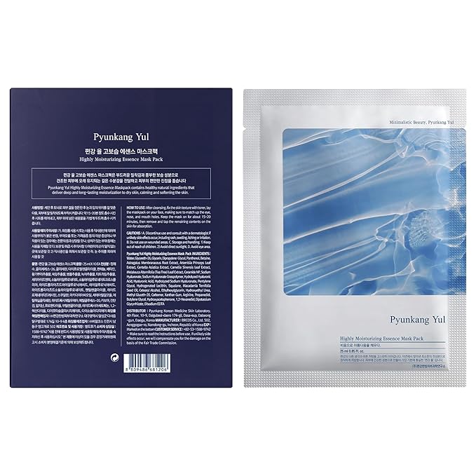 Pyunkang Yul Highly Moisturizing Essence Mask Pack 25 ml / 0.85 fl.oz. x 10 EA