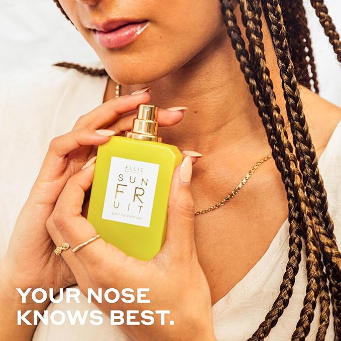Ellis Brooklyn Sun Fruit Eau de Parfum, Travel Spray, Fruity Floral Perfume for Women with Fig, Jasmine & Vanilla, Eco-Conscious, Vegan, Cruelty-Free Paraben-Free, Made in the USA, 10ml / 0.33 Fl Oz