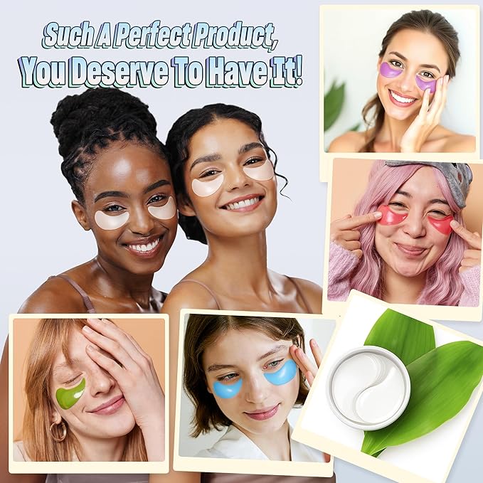 Snail Under Eye Patches - 60 PCS for Puffy Eyes, Dark Circles, Bags & Wrinkles with Hydrolyzed Collagen, Hyaluronic Acid & Argireline