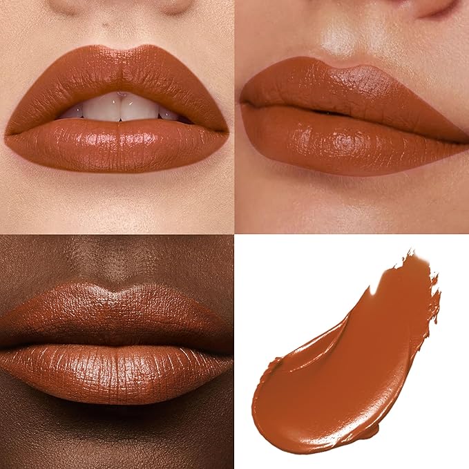 MAKI YIKA Brown Lipstick for Women Moisture Hydrate Lipsticks Glossy Reddish Lipsticks Sheer Finish Lightweight Tinted Lip Balm (Z10 Chocalate)