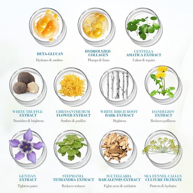 Bio-Collagen‑Peptide Face Mask Sheets – Gleam Foil Intensive Overnight Hydrate Face & Neck Masks for Moisturizing, Firming & Lifting Care – 8 Count(4 Face Masks + 4 Neck Masks)