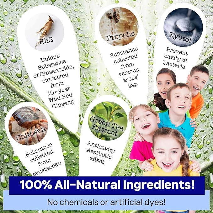 KN FLAX Natural Mild Flavored Portable Mouthwash for Adults and Kids, Alcohol Free Individual Packets, Mouthwash Travel Size, Apple Spearmint, 10ml/0.33oz (Pack of 15)