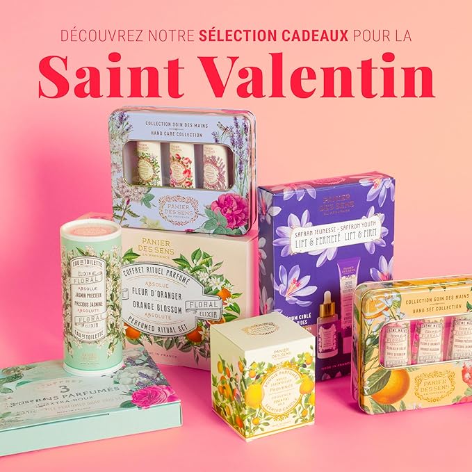 Panier des Sens - Mini Hand Cream Set - Birthday, Gifts for Women - Almond, Honey, Grape Natural Hand Cream - Gift Ideas Made in France - 97% Natural - Hand Lotion Travel Size 3x1 Floz