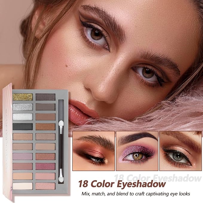 Makeup Kit for Women Full Kit Makeup Set for Teens Makeup Kits for Teen Girls Foundation Eyeshadow Palette Lipstick Makeup Gift Set for Women Teenagers