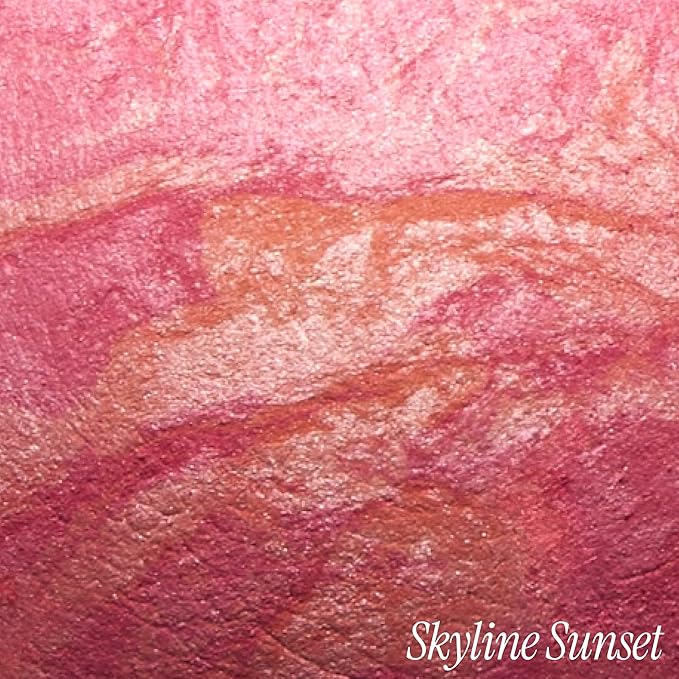 LAURA GELLER NEW YORK Limited-Edition Baked Blush-n-Brighten Marbleized Blush Boxed Set | New Skyline Sunset Pink Shade