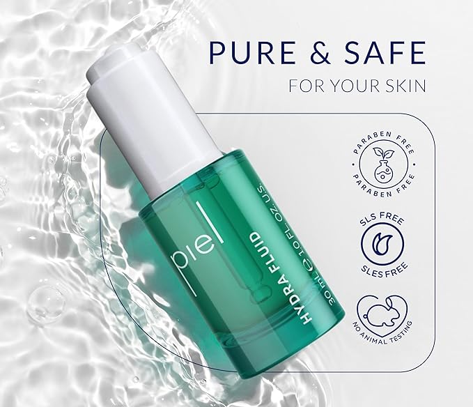 Piel Hydra Fluid – Hydrating Facial Serum with Hyaluronic Acid and Allantoin – Lightweight and Fast-Absorbing Formula – Fragrance-Free – Suitable for All Skin Types