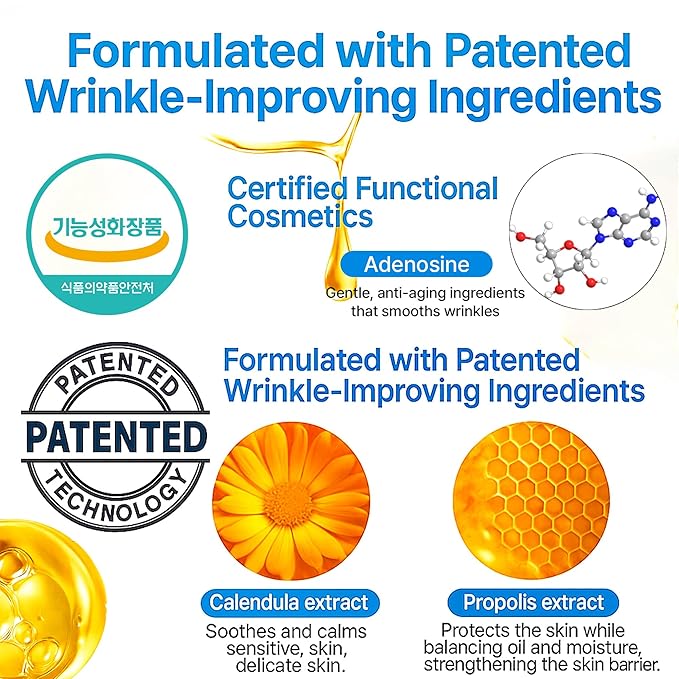 Korean Skin Care Set For Women - Gift For Women Korean Anti Aging Skin Care Products Lifting, Firmness & Hydration Essence, Mask, Booster & Ampoule Set for Radiant Smooth Looking Skin