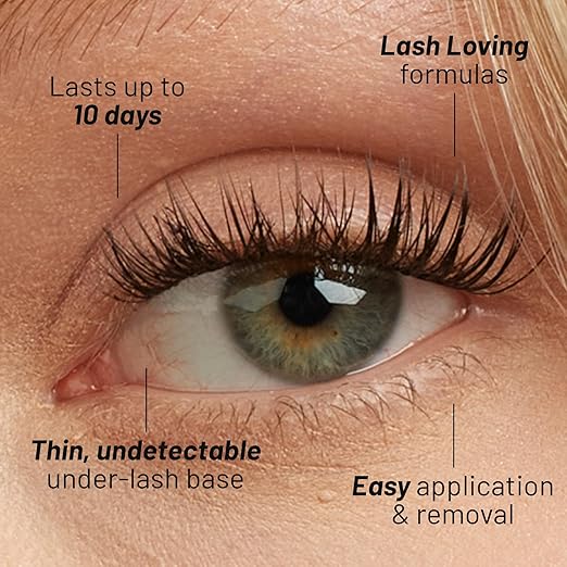 Lilac St - Original Lashes (12mm) & Eternal Bond Black Lash Glue - Soft, Natural Look - Long-Lasting, Lightweight, Reusable - Vegan & Cruelty Free