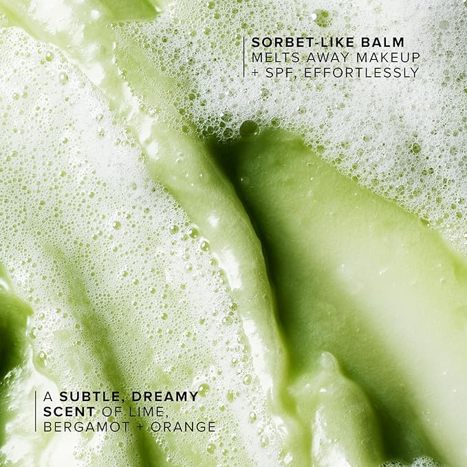 Farmacy Makeup Remover Cleansing Balm - Green Clean Waterproof Makeup Remover + Oil Based Cleanser - Newly Formulated Double Cleanser with Plant Based Waxes + Upcycled Moringa (200ml)