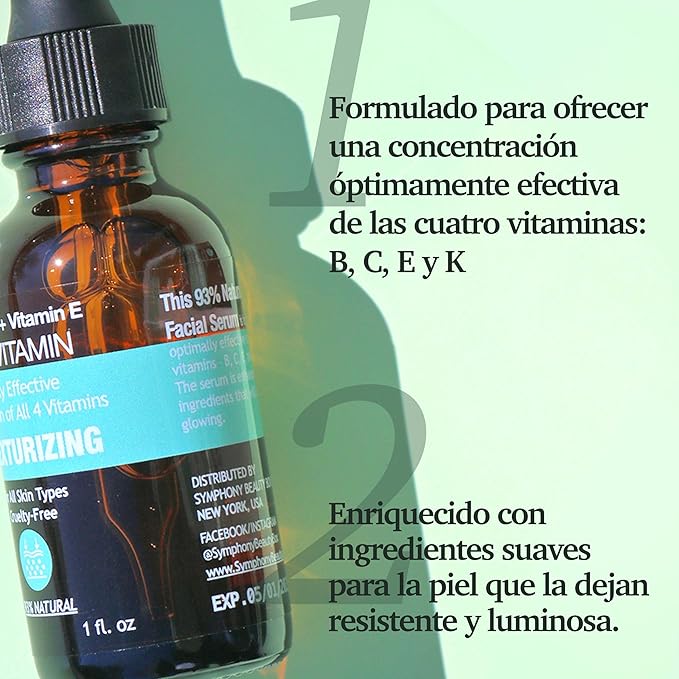 Purifect Natural Facial Serum Collection – Vegan, Cruelty-Free, Made in USA – 30ml (1 fl oz) (1 fl oz, Multi-Vitamin)