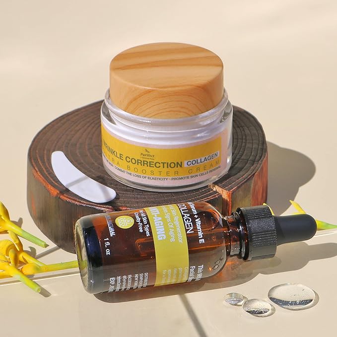 Purifect Wrinkle Correction Collagen Ultra Booster Cream, Anti-Aging and Anti Wrinkle Face Cream, Strengthens and Hydrates Skin, Youthful and Glowing Complexion 50ml