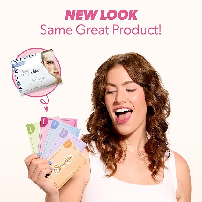 Smoothies Variety Wrinkle Patches for Face Overnight - Facial Patches for Forehead, Elevens, Crows Feet and more, 160 Facial Adhesives per Box - Face Tape, Made in the USA