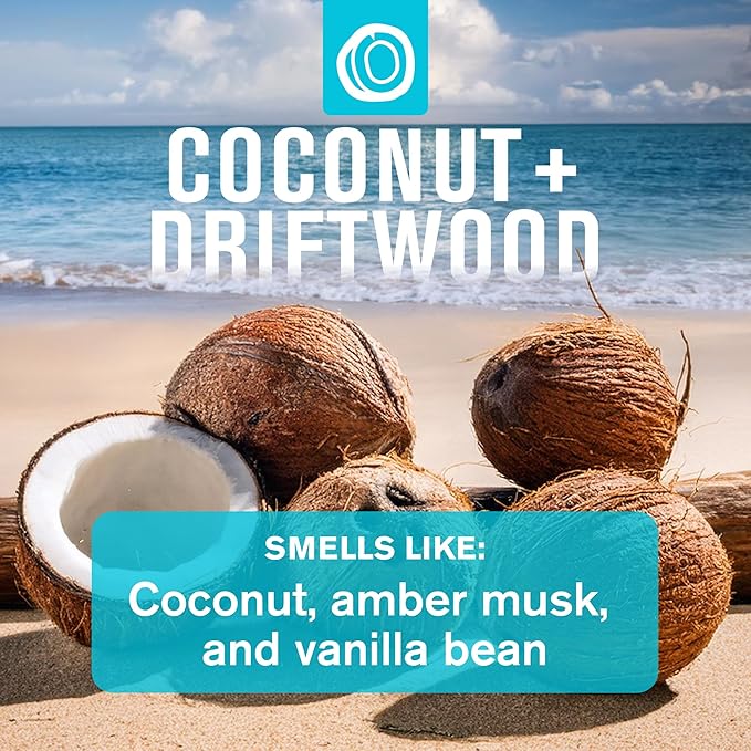 Every Man Jack Men’s Coconut + Driftwood Bath and Body Gift Set - Round Out His Routine with Body Wash, 2-in-1 Shampoo, Deodorant & Face Wash