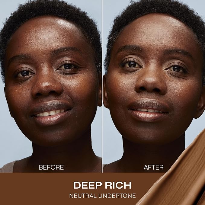 Lumene Color Correcting CC Cream - Lightweight Foundation - Medium Coverage - Redness Reducing Face Makeup for Glowing Complexion - Vegan Formula + Suitable for All Skin Types - Deep Rich (1 fl oz)