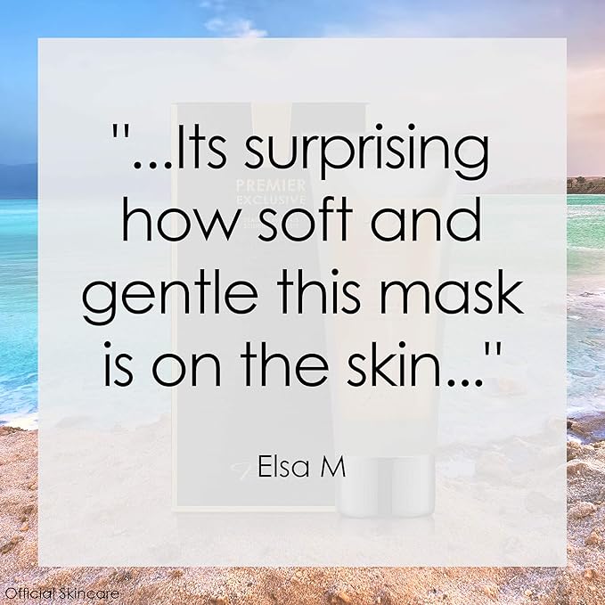 Premier Dead Sea mud mask, anti-aging skin care, pore refining mask, witch hazel, aloe vera gel, minerals, nutrients & antioxidants black face mask for body & facial mask skin care 4.4FL.oz