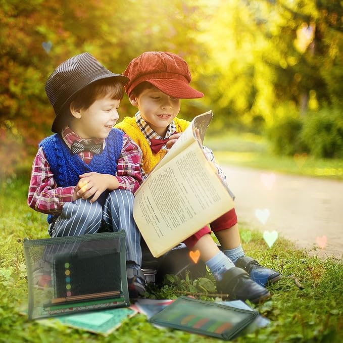 6 Pieces Mesh Makeup Bags Mesh Cosmetic Bag Portable Travel Organizing Zipper Pouch Toiletries Makeup Pouches for Home Office Travel Accessories