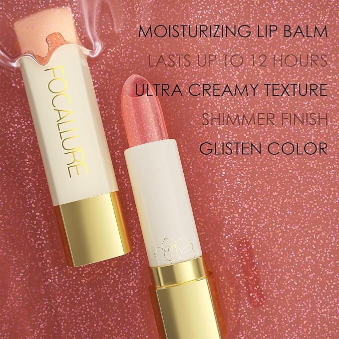 FOCALLURE Moisturizing Lipstick,Color Changing Tinted Lip Balm,Hydrating PH Lip Balm with Creamy Texture,Long Lasting High Pigmented Lip Stain,Rhodozite