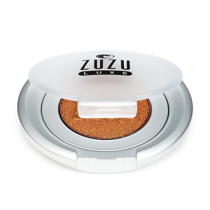 Zuzu Luxe Mineral Eyeshadow (Chameleon - Bronze/Warm Shimmer), Richly pigmented, velvety smooth formula. Natural, Paraben Free, Vegan, Gluten-free, Cruelty-free, Non GMO, 0.07 oz.
