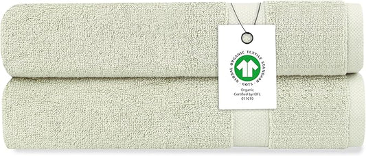 Delara Organic Cotton Luxuriously Plush Hand Towel Pack of 2 | GOTS & OEKO-TEX Certified | Premium Hotel Quality Towels | Feather Touch Technology|650 GSM Long Staple|Soft, Quick Dry & Ultra-Absorbent