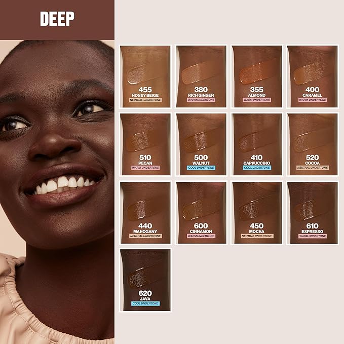 Revlon Liquid Foundation, ColorStay Face Makeup for Combination & Oily Skin, SPF 15, Medium-Full Coverage with Matte Finish, 600 Cinnamon, 1 Fl Oz