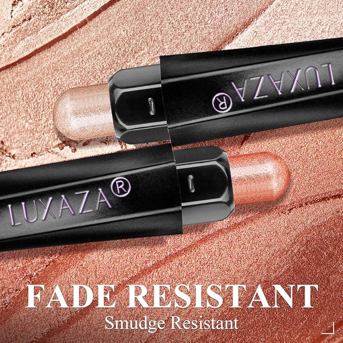 Red Eyeshadow Stick Makeup Set 10PCS, Neutral Shimmer And Matte Cream Eye Shadow Palette, Metallic Bronze Smoky Eyeliner Brightener Crayon Pencil Kit, Ideal Gift for Women -Cashmere Blush